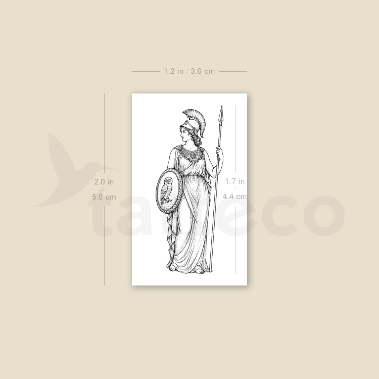 Athena Temporary Tattoo - Set of 3