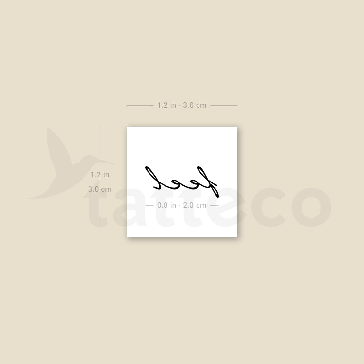 Feel Temporary Tattoo - Set of 3