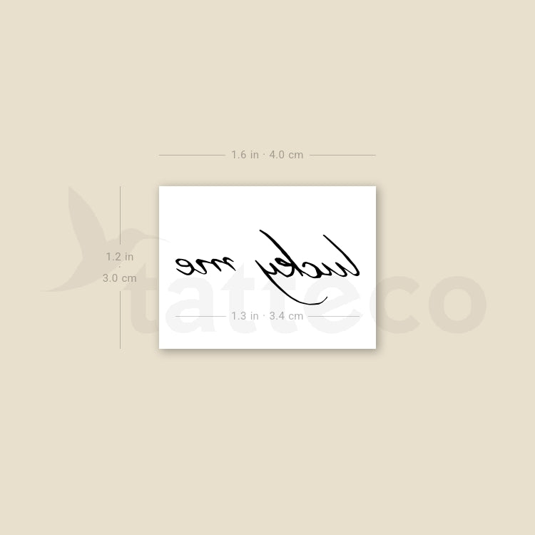 Small Lucky Me Temporary Tattoo - Set of 3