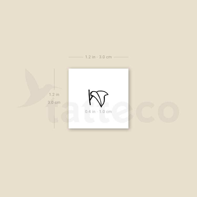 Ivy Leaf Temporary Tattoo - Set of 3