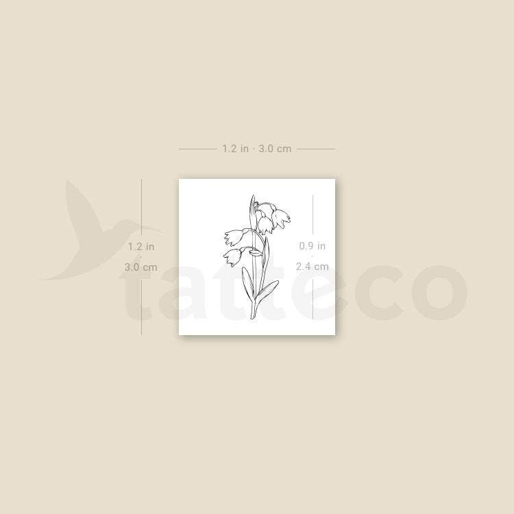 Spring Snowflake Temporary Tattoo - Set of 3