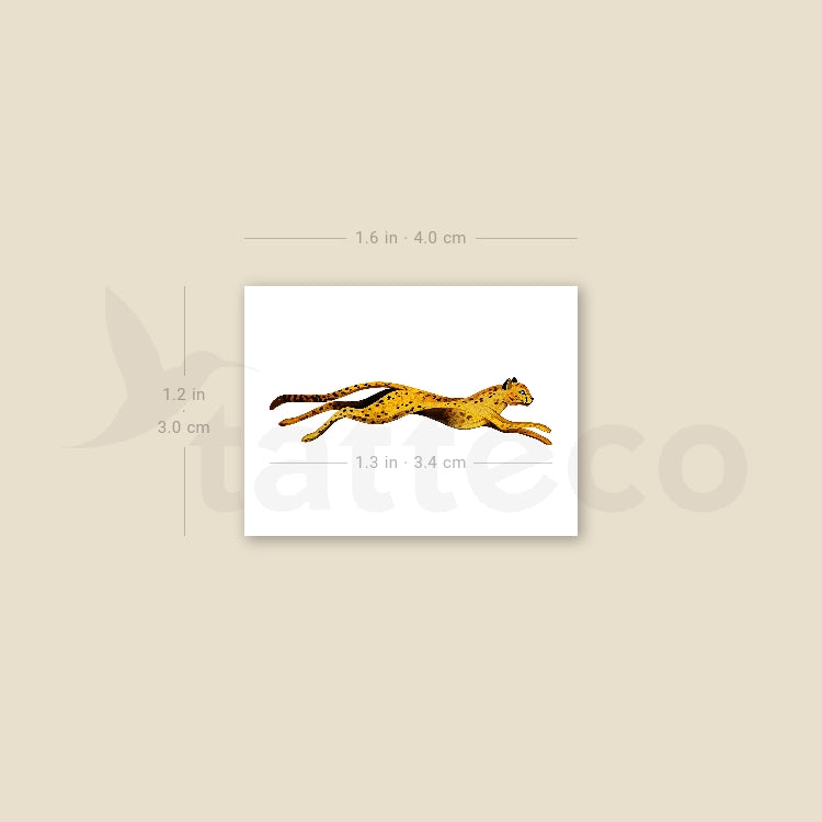 Tatuaje temporal de leopardo pequeño de Ann Lilya (juego de 3)