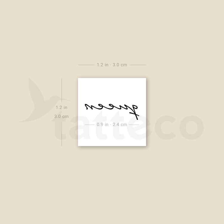 Queen Temporary Tattoo - Set of 3