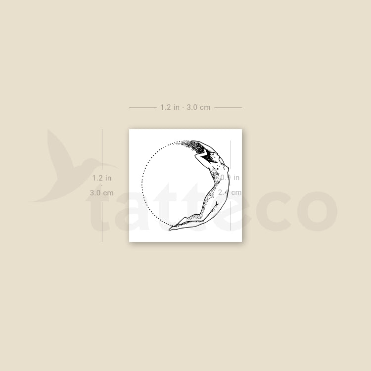Small Selene Temporary Tattoo - Set of 3