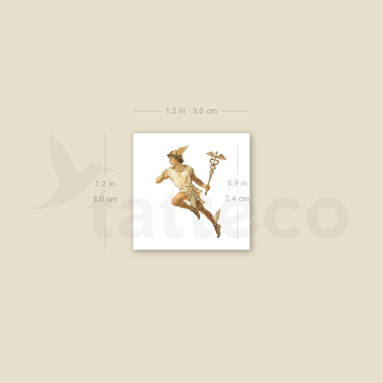 Hermes Temporary Tattoo - Set of 3