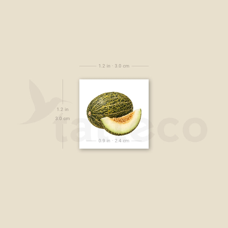 Melon Temporary Tattoo - Set of 3