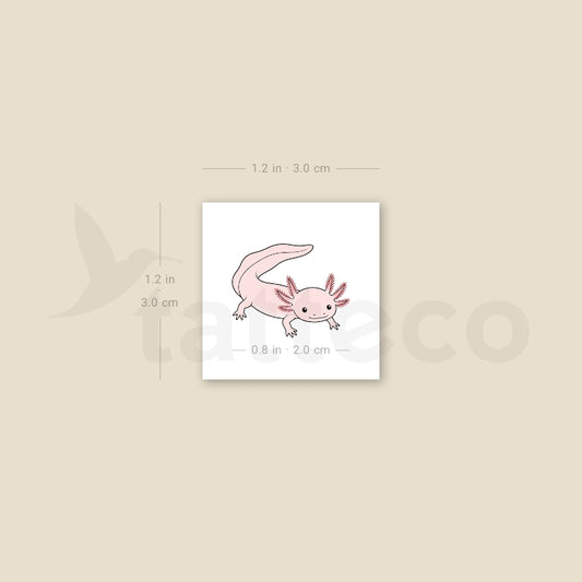 Axolotl Temporary Tattoo - Set of 3