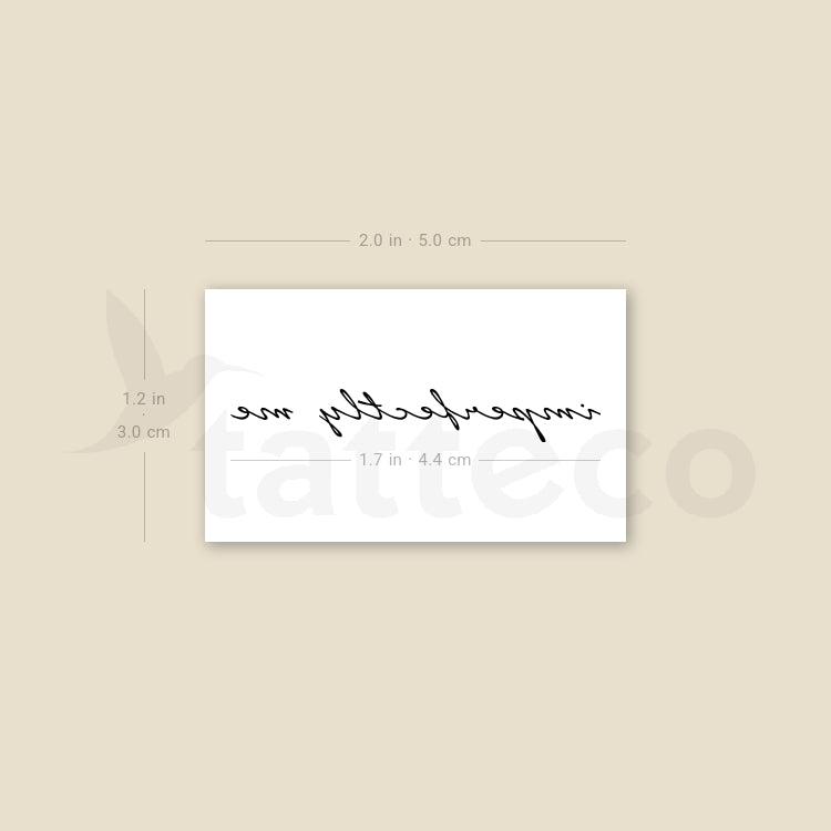 Imperfectly Me Temporary Tattoo - Set of 3