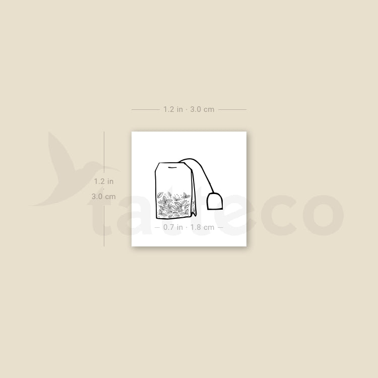 Teabag Temporary Tattoo - Set of 3