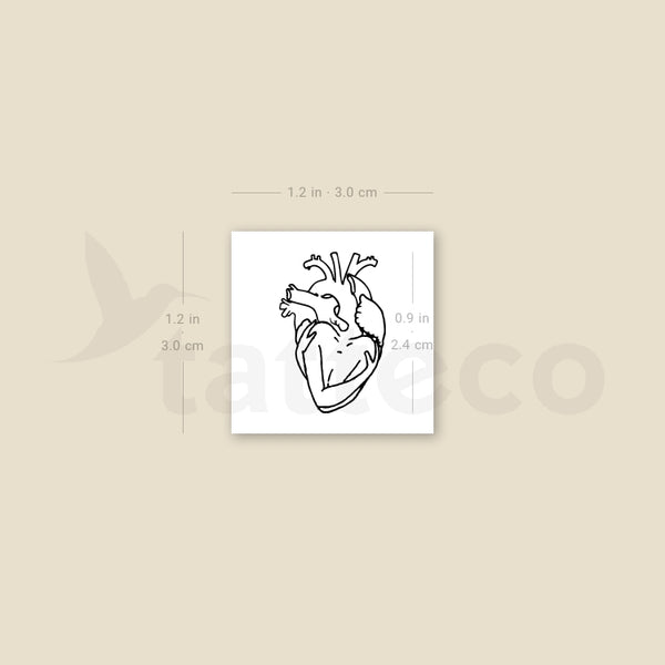 Self-Love Heart Temporary Tattoo - Set of 3