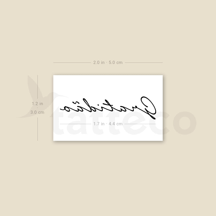 Gratidão Temporary Tattoo - Set of 3