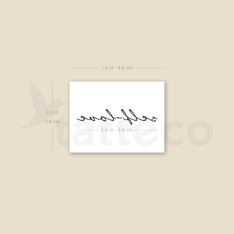 Self-love Temporary Tattoo - Set of 3