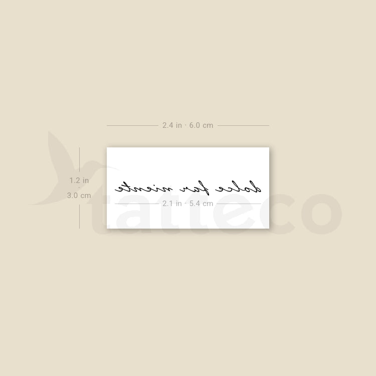 Dolce Far Niente Temporary Tattoo - Set of 3