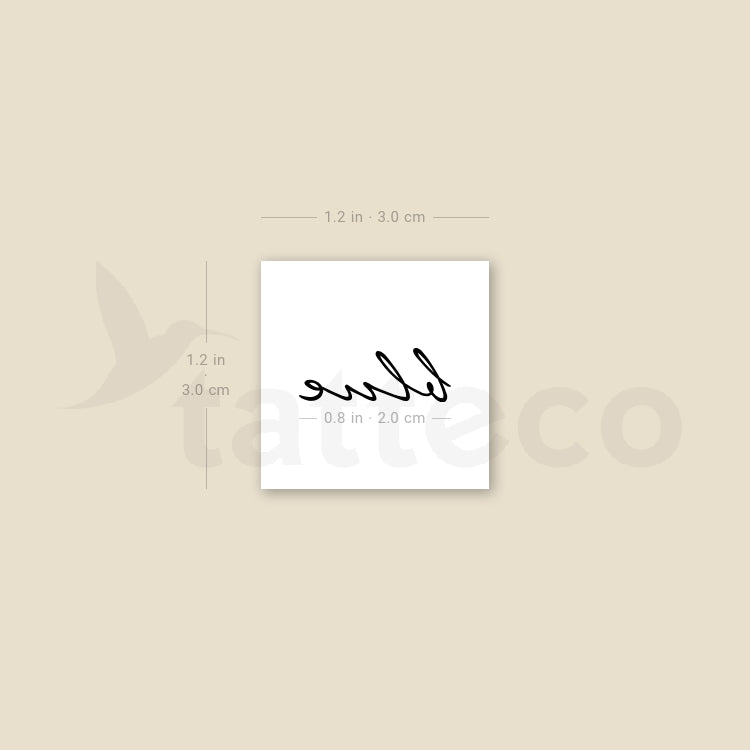 Blue Temporary Tattoo - Set of 3