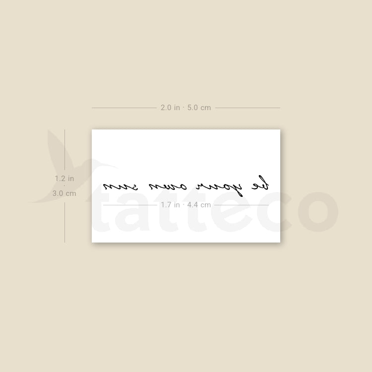 Be Your Own Sun Temporary Tattoo - Set of 3