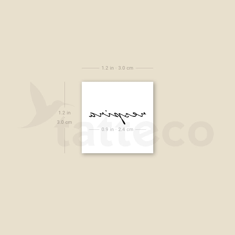 Respira Temporary Tattoo - Set of 3