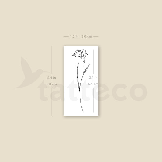 Tatuaje temporal de cala - Juego de 3