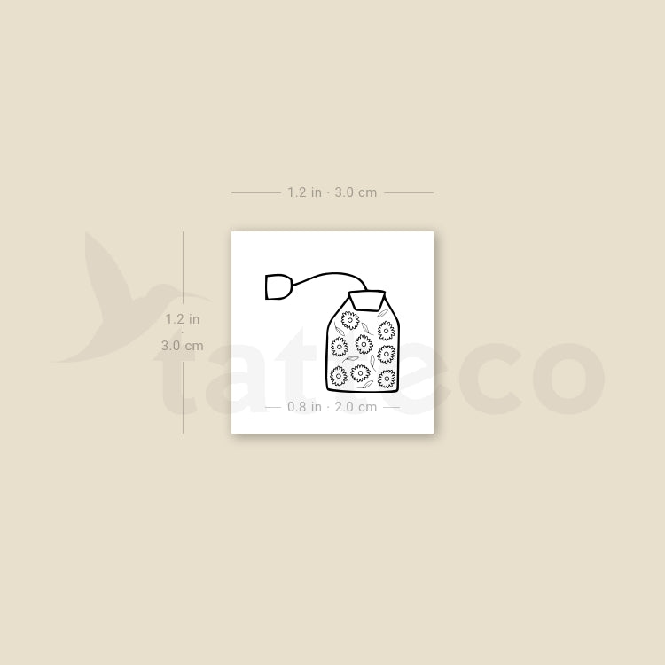Tea Bag Temporary Tattoo - Set of 3