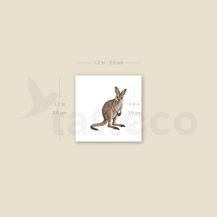 Wallaby Temporary Tattoo - Set of 3