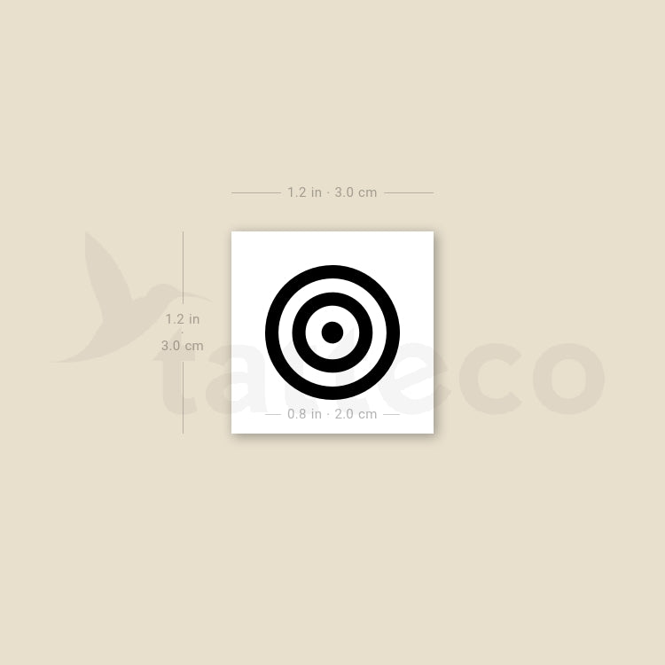 Target Temporary Tattoo - Set of 3