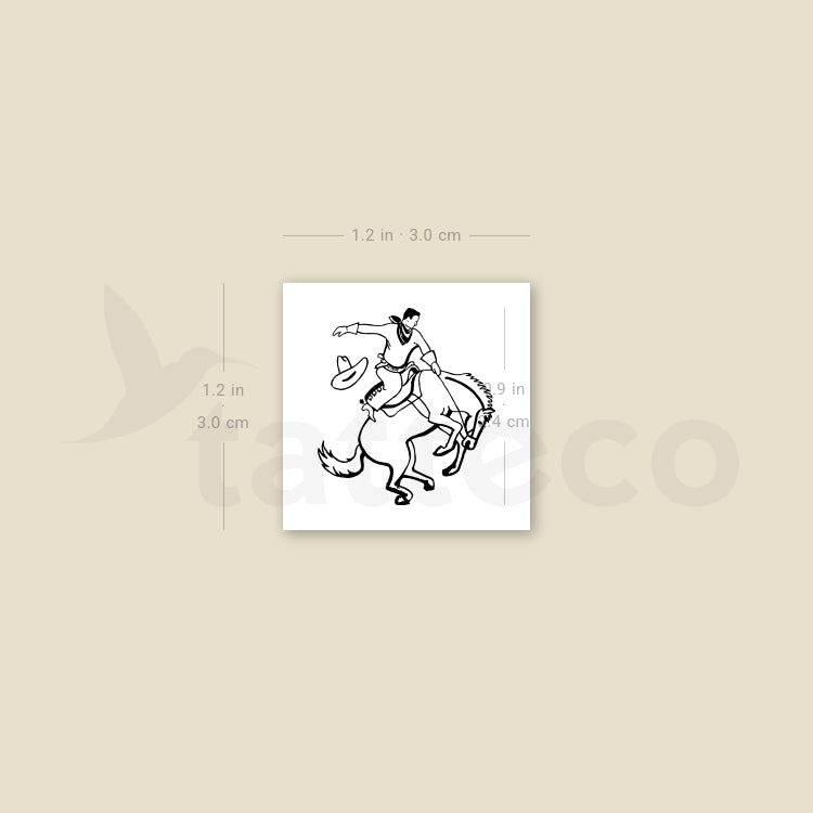 Rodeo Temporary Tattoo - Set of 3