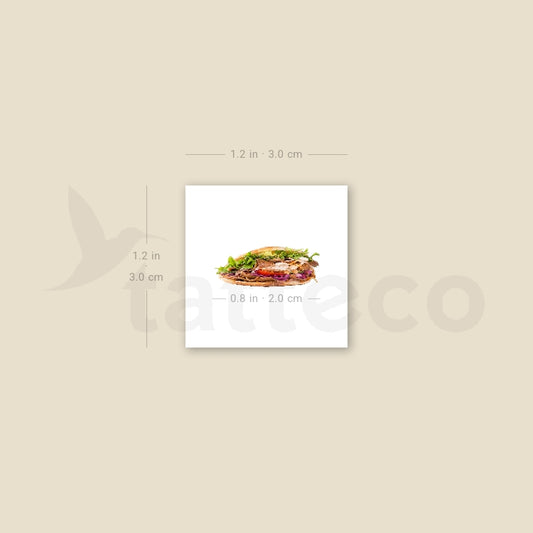 Kebab Temporary Tattoo - Set of 3