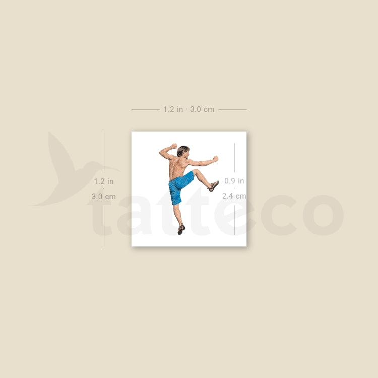 Rock Climber Temporary Tattoo - Set of 3