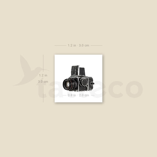 Hasselblad 500 Camera Temporary Tattoo - Set of 3
