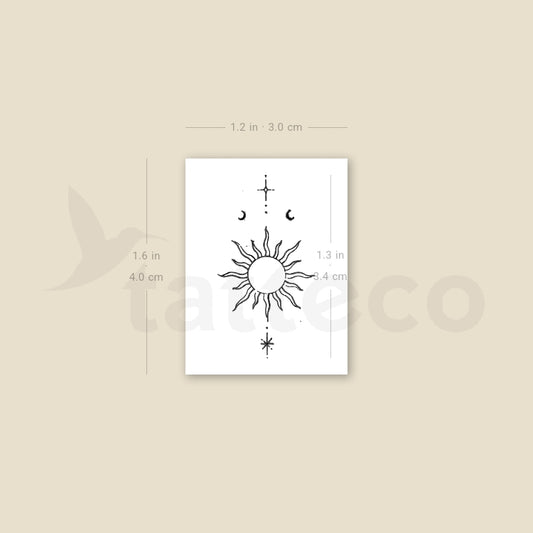 Little Sun By Stefano Mazza Temporary Tattoo - Set of 3