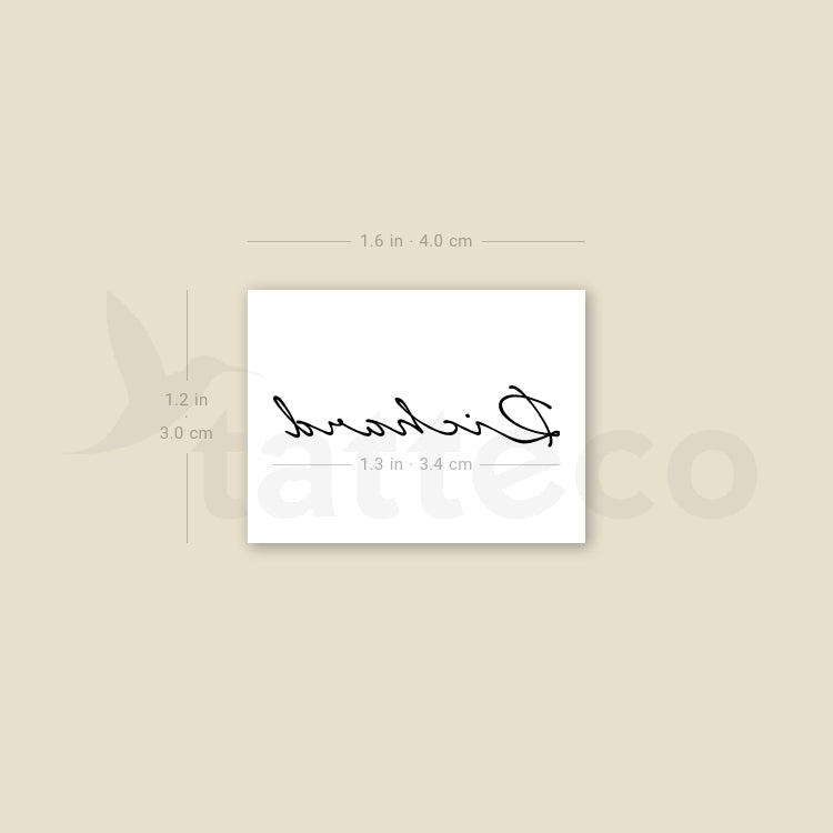 Richard Temporary Tattoo - Set of 3