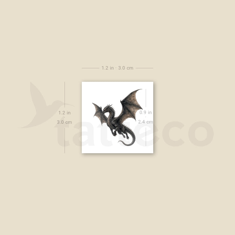 Flying Dragon Temporary Tattoo - Set of 3