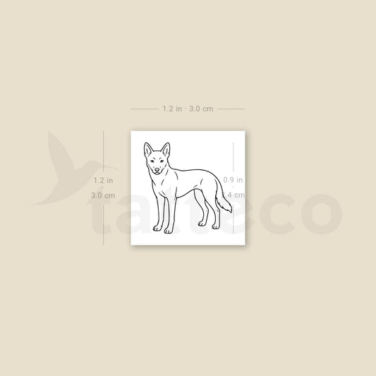 Dingo Temporary Tattoo - Set of 3