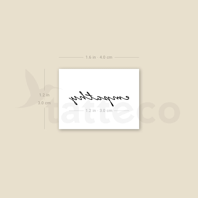 Empathy Temporary Tattoo - Set of 3