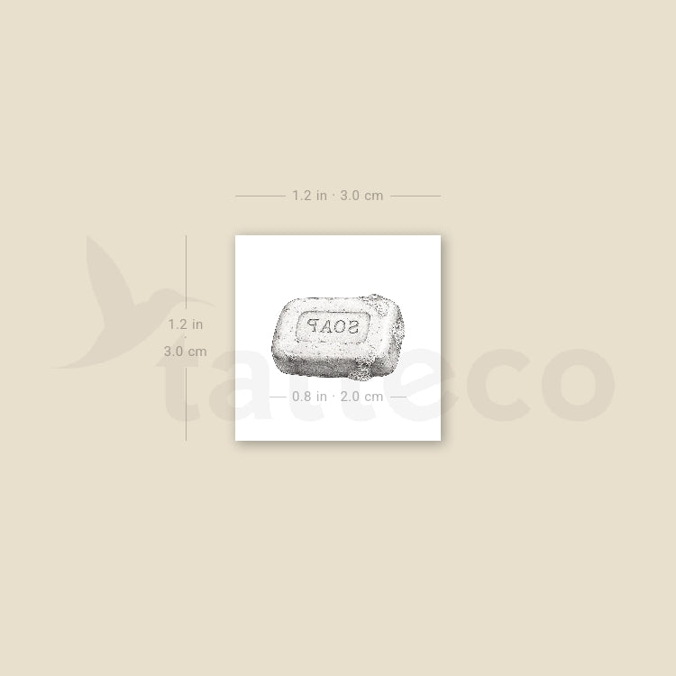 Soap Temporary Tattoo - Set of 3