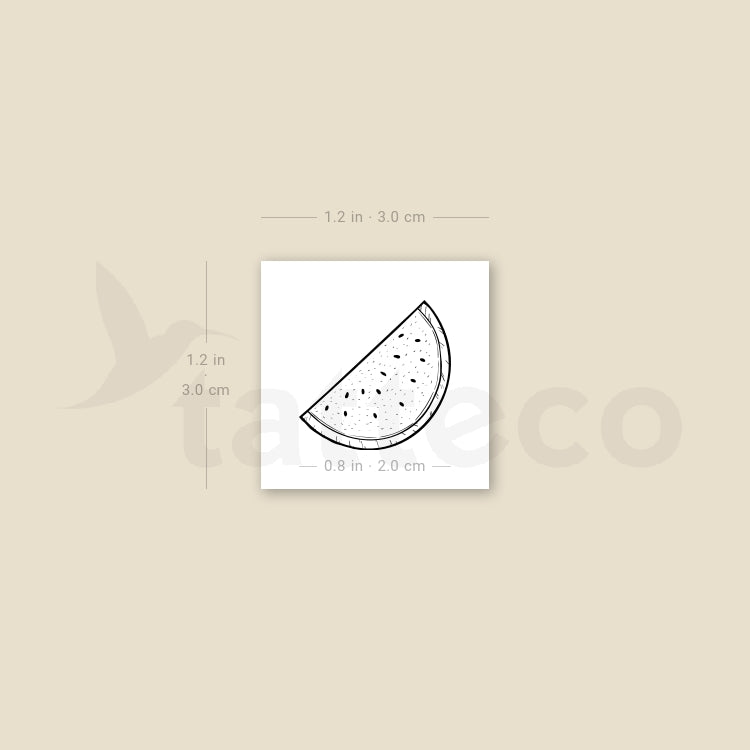 Watermelon Temporary Tattoo - Set of 3