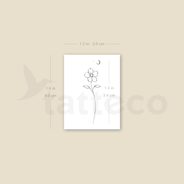 Flower By Stefano Mazza Temporary Tattoo - Set of 3