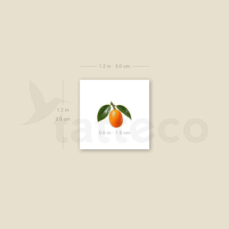 Little Kumquat Temporary Tattoo - Set of 3