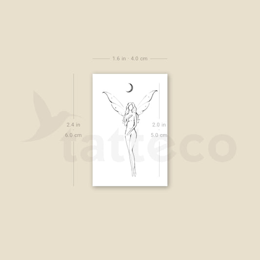 Cescent Fairy By Stefano Mazza Temporary Tattoo - Set of 3