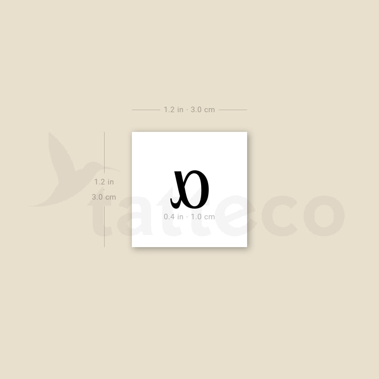 Alpha Temporary Tattoo - Set of 3