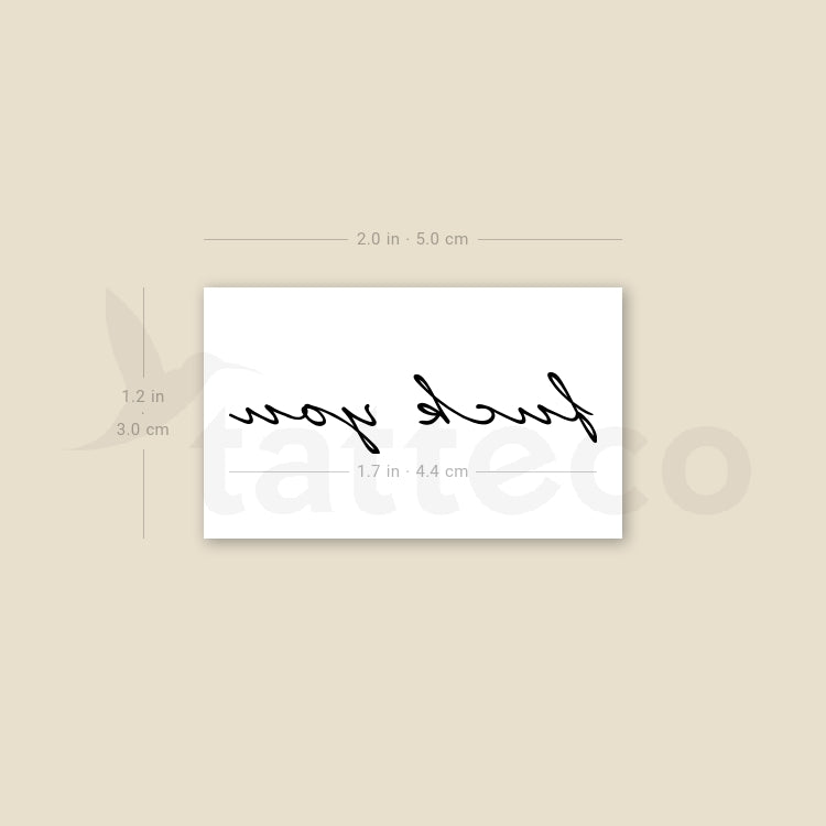 Fuck You Temporary Tattoo - Set of 3