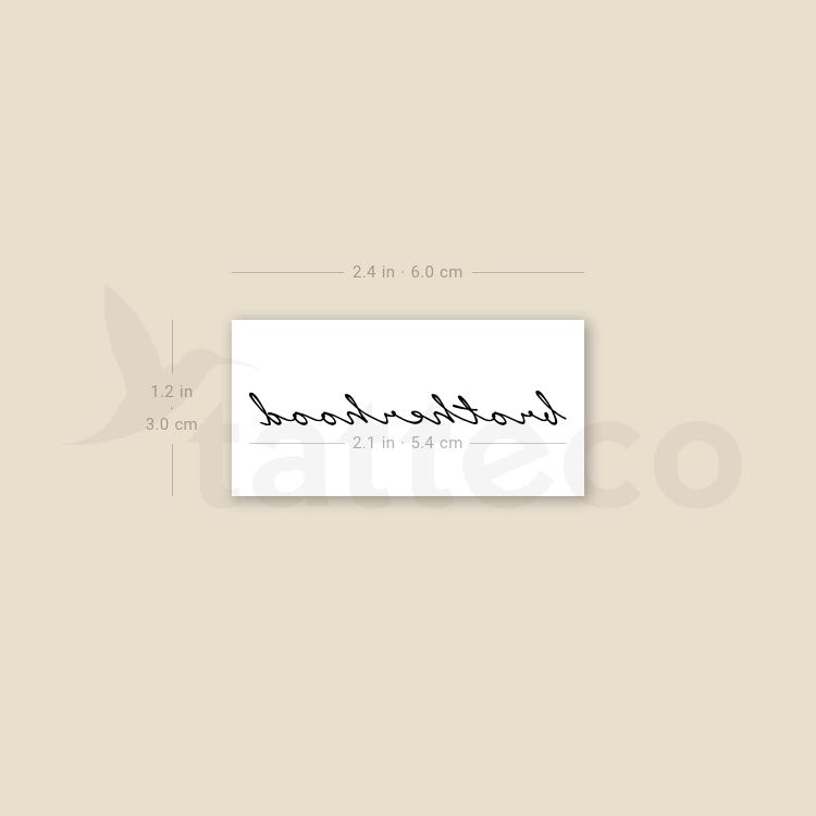 Brotherhood Temporary Tattoo - Set of 3