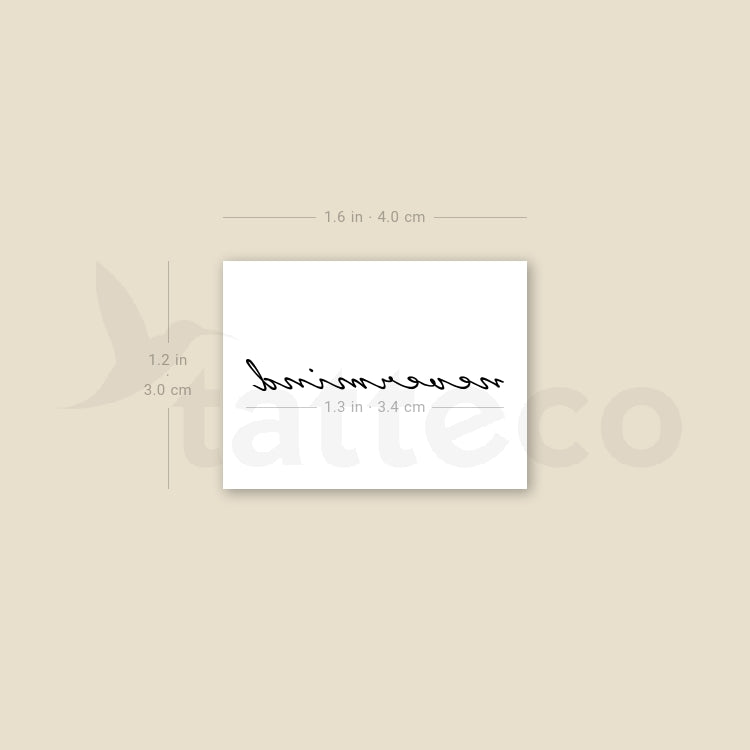 Nevermind Temporary Tattoo - Set of 3