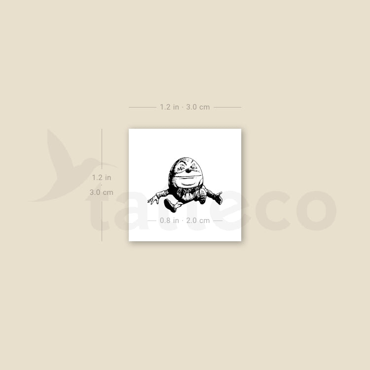Humpty Dumpty Temporary Tattoo - Set of 3