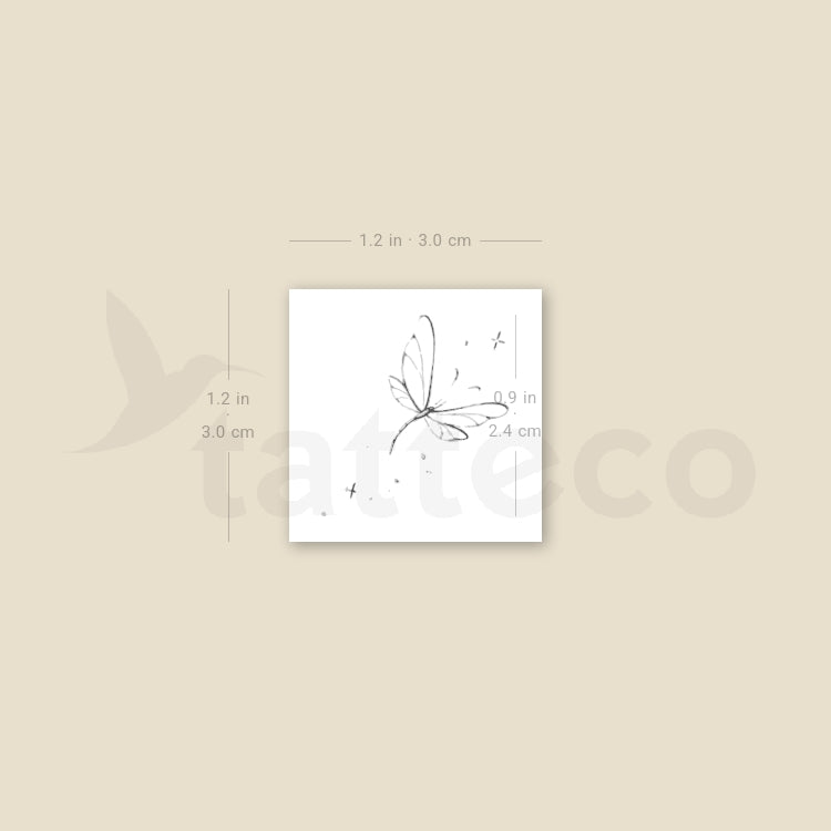 Dragonfly By Stefano Mazza Temporary Tattoo - Set of 3