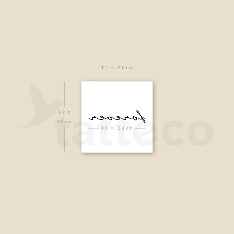 Forever Temporary Tattoo - Set of 3