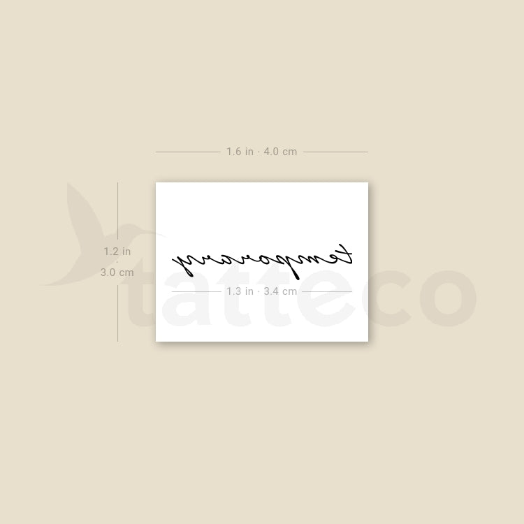 Temporary Temporary Tattoo - Set of 3