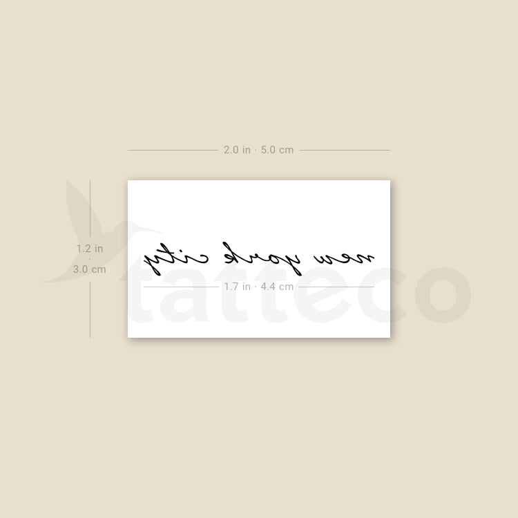 New York City Temporary Tattoo - Set of 3