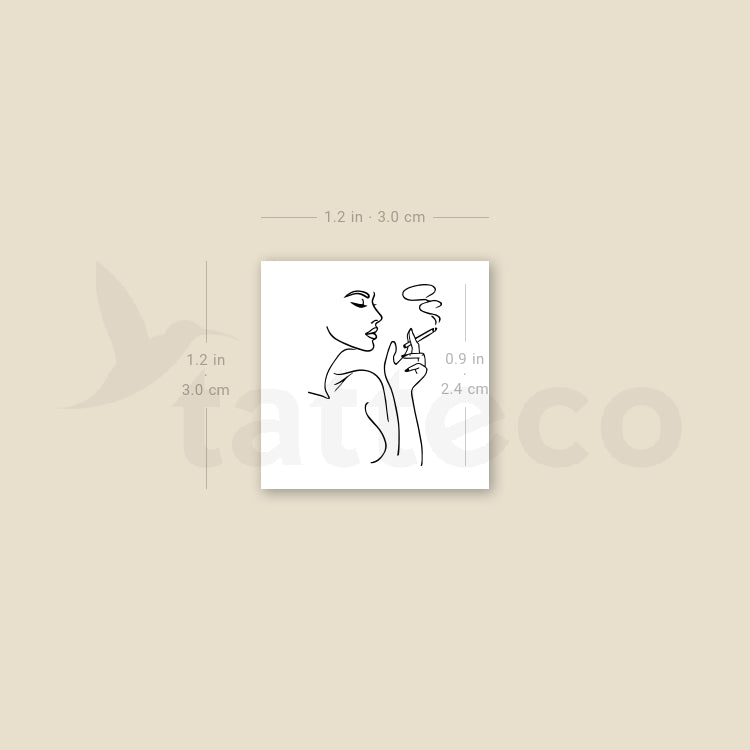 Smoker Temporary Tattoo - Set of 3