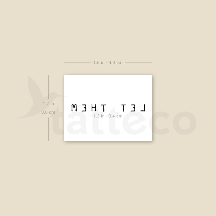 Uppercase Let Them Temporary Tattoo - Set of 3