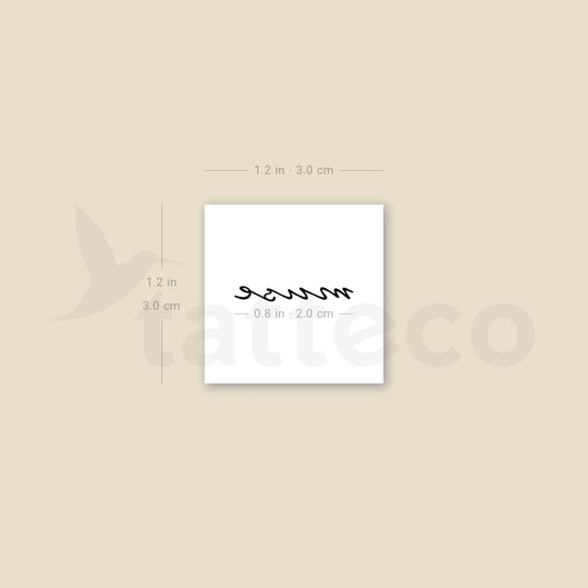 Small Muse Temporary Tattoo - Set of 3